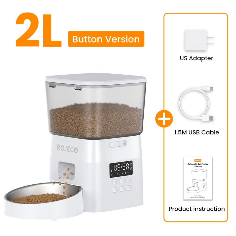 Distributeur Croquettes - AutomaticCatFeeder™ - Blanc - Velo Leader