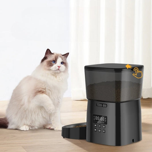 Distributeur Croquettes - AutomaticCatFeeder™ - Noir - Velo Leader