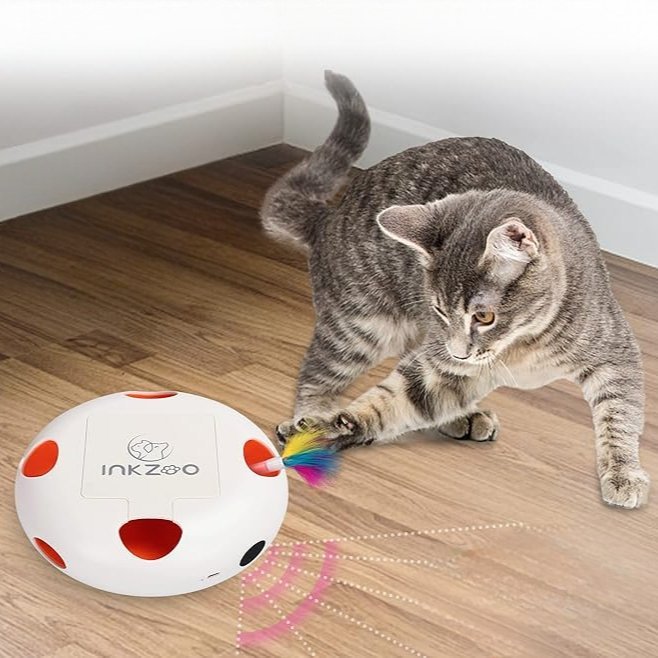 Jeux Chat - PlumeMagique™ - Blanc - Velo Leader